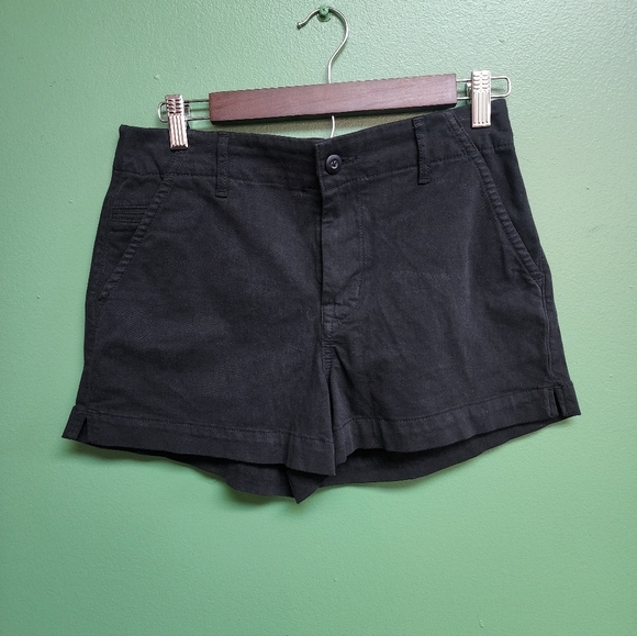 Banana Republic Pants - Banana Republic High-Rise Trouser Shorts | Size 4 | Black Stretch Tailored Short